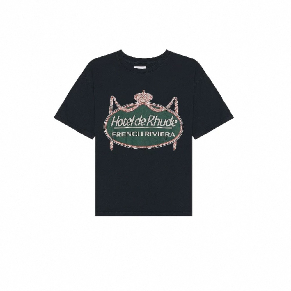 Rhude Riviera Tee in Vintage Black NWOT